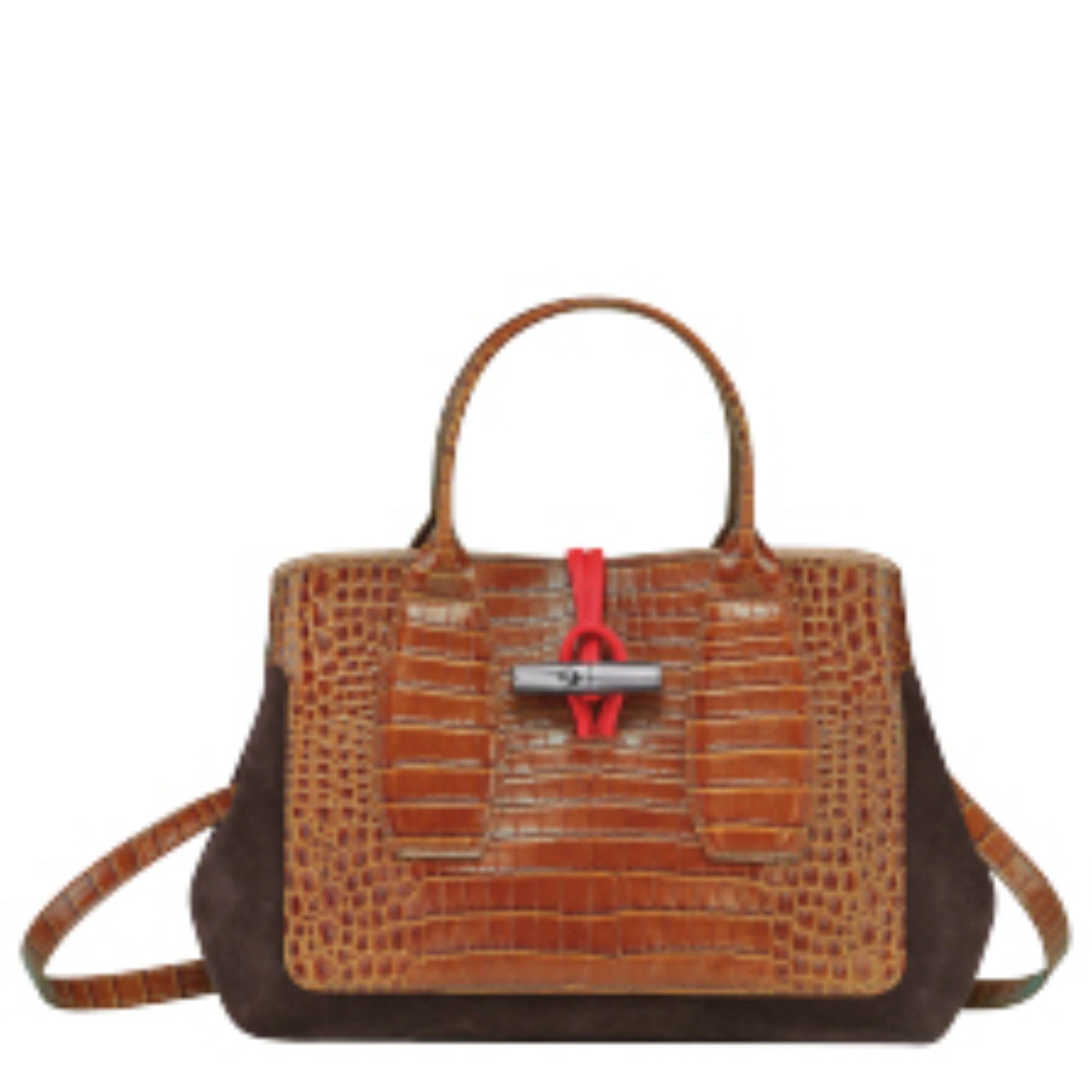 100 Bags/ 10058HYK504 /Top handle bag Cognac/