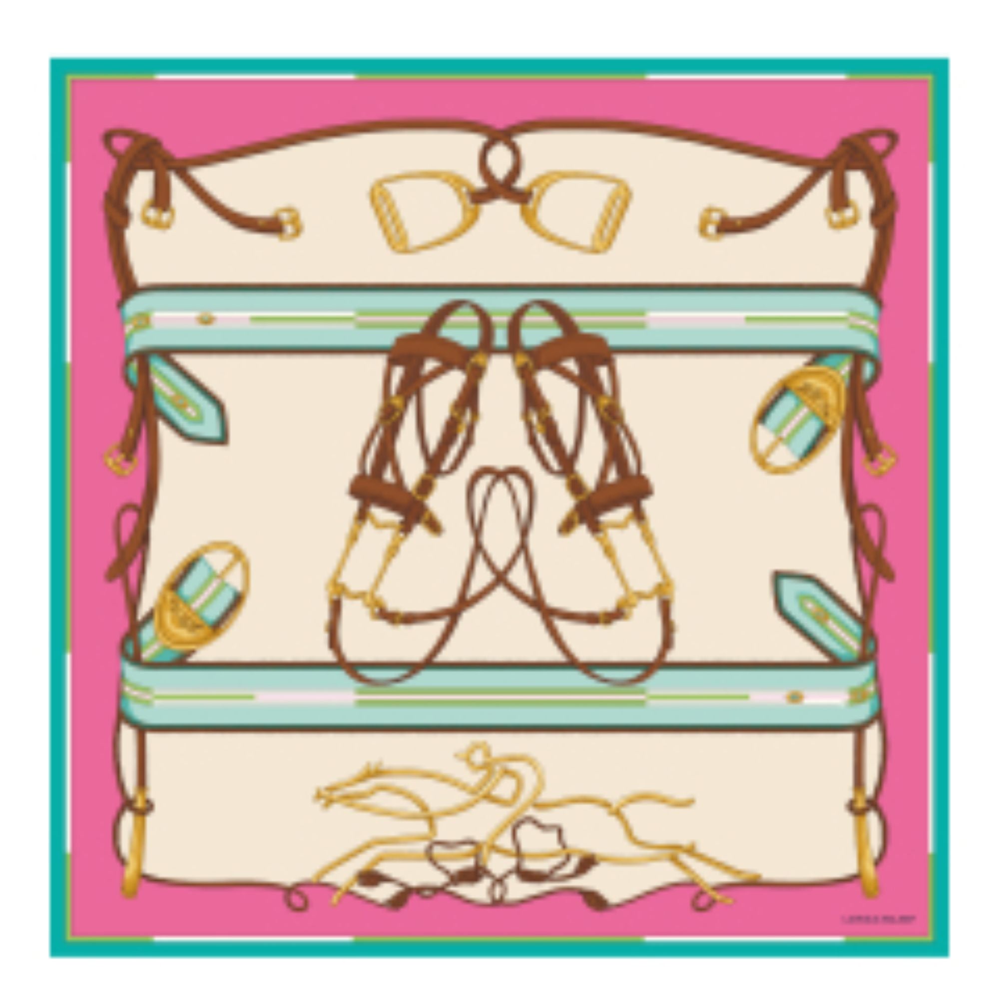 740 Scarves, stoles .../ 50601SOI319 /Silk scarf 90x90 Fuchsia/