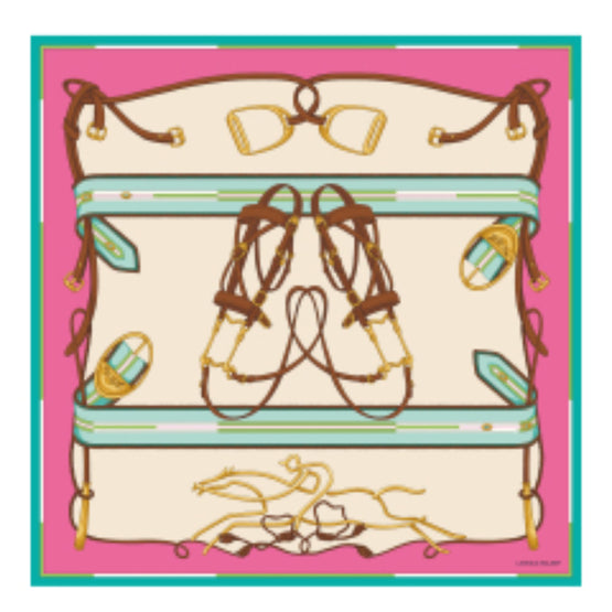 740 Scarves, stoles .../ 50601SOI319 /Silk scarf 90x90 Fuchsia/