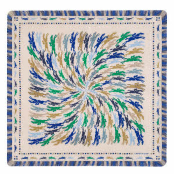 740 Scarves, stoles .../ 50604SOI129 /Silk scarf 70x70 Green/