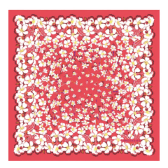 740 Scarves, stoles .../ 50631SOI218 /Silk scarf 50x50 Strawberry/