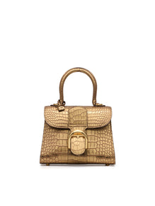 (Exotics)_Brillant Mini S Porosus Gold Leaf Gold