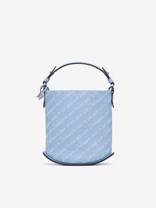 (Pin)_Pin Mini Bucket +C L'Humour Taurillon Soft Azure - Ivory