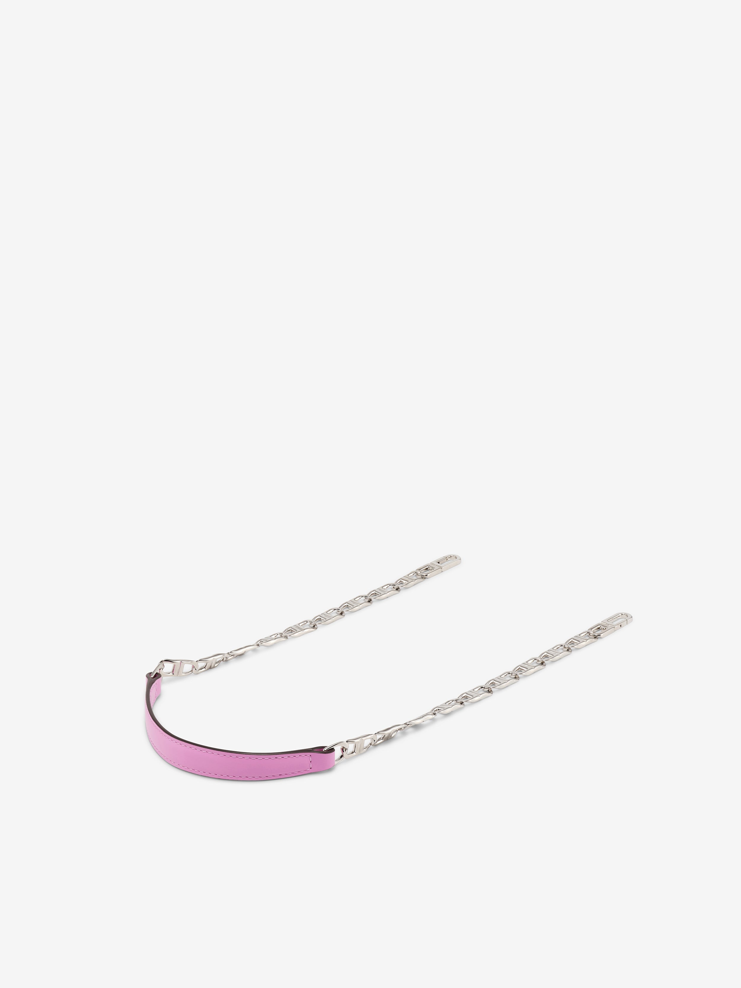 Short D Chain Strap Box Calf Orchid